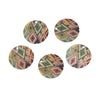 P691 - 10 pcs. Gold Plated Multicolor Enamel Circle Metal Dangle Charms Pendants - Spears - 20mm - 0.8" - Great for Earrings, Necklaces or Dangles