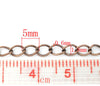 N144 - 10M (32.8ft) - Antique Copper Extension Chain -5x3mm Links - Ideal to make extender chains