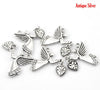 P995 - 2pcs. Antique Silver Angel Charms Pendants - 25mm (1 inch) x 22mm