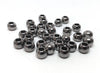 BD364 - 75 pcs Gunmetal Round Acrylic Gumball Bubble Gum Beads - 11mm x 9mm - Hole Size: 5.7mm
