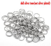 J216 - 300 pcs Double Rings - Silver Tone Split Jump Rings - 10mm - 21 Gauge