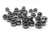 BD364 - 75 pcs Gunmetal Round Acrylic Gumball Bubble Gum Beads - 11mm x 9mm - Hole Size: 5.7mm