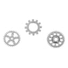 P436 - 20 pcs. Antique Silver Assortment of Steampunk Gears Charms Pendants - 20mm to 34mm