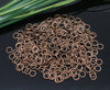 J046 - 100 pcs Antique Copper Tone Open Jump Rings - 6mm - 19 Gauge (0.9mm Thick)