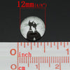 CA107 - 10 pcs Circle Black and White Cat Glass Round Dome Seals Tiles Cabochons - 12mm - Couple