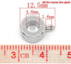 P921 - 30pcs. Silver Tone Dangle Spacer Bails fit European Cords - 12.5mm X 9mm