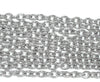 P590 - 10M (32.8 Ft) - Silver Tone Chain Link - 5x3.5mm - 5mm x 3.5mm - Thickness: 0.9mm (19 Gauge)