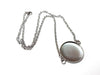 N215 - 3 pcs. 304 Stainless Steel Silver Tone Chain Necklaces - 20" (50.8cm) - 25mm Bezel - Tarnish Resistant!