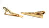 TC005B - 5pcs Gold Plated Tie Bars/Clips - 40x5mm Glue Pad
