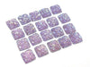 CA799 - 10 pcs Druzy Resin Embellishment Cabochons Purple Multicolor AB - 12mm - Square - Dome Style