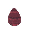 P1056 - 10 pcs. Metallic Red Faux Leather Dangle Pendants - Teardrop - Brick - 56mm (2.2") - Great for Light Earrings and Dangles! Double-Sided