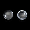 CA530 - Lot of 100 Circle Clear Round Glass Dome Seals Tiles - 6mm