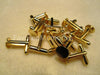 CU040 - Lot of 12 Gold Plated Cuff Links (6 pairs) - 10mm Glue Pad - Made of Brass