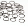 J254A - 100 pcs Double Rings - Stainless Steel Split Jump Rings - 8mm - Hypoallergenic! Tarnish Resistant! Thickness: 0.6mm (22 Gauge)