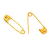 A013 - 500 pcs Gold Plated Safety Pins Brooches - 19mm x 5mm (0.75 inch x 0.2mm)