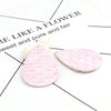 P961 - 10 pcs. Pink Faux Leather Dangle Charms Pendants - Teardrop Weave - 56mm (2.2") - Great for Light Earrings or Dangles! Double-Sided