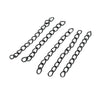 N132 - 100 pcs. - Gunmetal Extender Extension Chain Links Tails - 2 inch each - 50x3mm