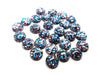 CA224 - 10 pcs Druzy Resin Embellishment Cabochons - 12mm - Glitter Style - Blue, Pink and Silver