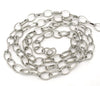 N110 - 4M (13.12 Ft) - Silver Tone Chain Link - 6 x 8mm
