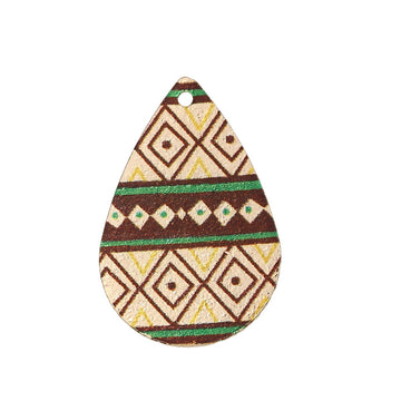 P962 - 10 pcs Gold Plated Multicolor Teardrop Metal Enamel Dangle Charms Pendants - 28mm x 18mm - 1.1" - Kite - Sparkledust - For Earrings