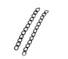 N132 - 100 pcs. - Gunmetal Extender Extension Chain Links Tails - 2 inch each - 50x3mm