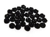 CA303 - 10 pcs. Druzy Resin Embellishment Cabochons Black - 8mm