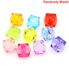 BD523 - 300 pcs Cube Acrylic Spacer Beads - 8mm x 8mm - Assortment