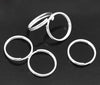 J100 - 100 pcs Double Rings - Silver Plated Split Jump Rings - 12mm - 21 Gauge (0.7mm Thick)