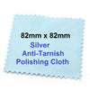 U026 - 10 pieces - Silver Anti-Tarnish Polishing Cloth Jewelry Cleaning Cleaner - 82x82mm - 3.23"