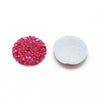 CA110B - 10 pcs Druzy Resin Embellishment Cabochons Pink Red - 10mm - Shimmer Style