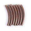 BD558 - 100 pcs. Antique Copper Noodle Tube Long Thin Smooth Curved Beads - 50mm x 5mm (2" x 0.2") - Hole Size: 4.2mm -Made of Copper! High Quality!