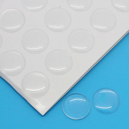 CA479 - 140 pcs. Circle Clear Round Epoxy Resin Stickers - 14mm (9/16 in)