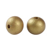 BD419 - 10 pcs Golden Bronze Wooden Hinoki Wood Round Spacer Beads - 20mm - Gold - Hole Size: 3.5mm - 20x18mm - 18mm