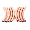 BD559 - 100 pcs Rose Gold Plated Noodle Tube Long Thin Smooth Curved Beads - 50mm x 5mm (2" x 0.2") - Hole Size: 4.2mm -Made of Copper! High Quality