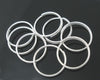 J220 - 300 pcs Double Rings - Silver Plated Split Jump Rings - 10mm - 21 Gauge