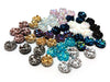 CA305A - 100 pcs Druzy Resin Embellishment Cabochons Assortment - 8mm