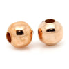 BD420 - 1000 pcs Rose Gold Plated Alloy Smooth Ball Spacer Beads- 4mm