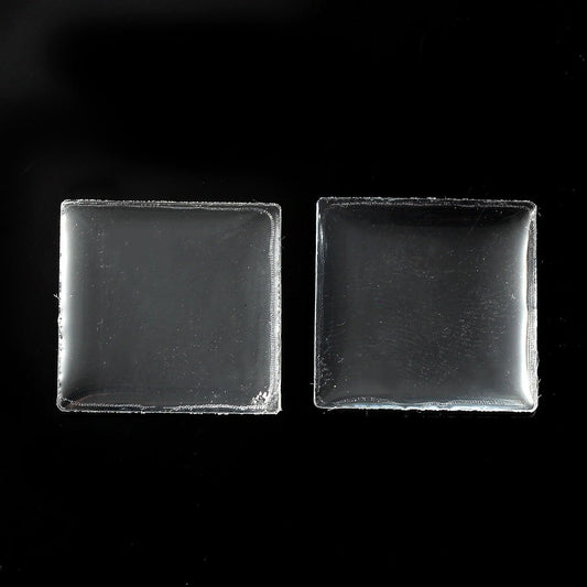 CA533 - 100 pcs. Square Clear Epoxy Resin Stickers - 10mm (0.4 in) x 10mm