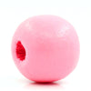 BD312 - 200 pcs Light Pink Wooden Wood Round Spacer Beads - 10x9mm