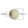 BD471 - 500 pcs Natural Wooden Round Spacer Beads - 7mm - 8mm - Large Hole - Hole Size: 2.5mm