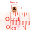 BD420 - 1000 pcs Rose Gold Plated Alloy Smooth Ball Spacer Beads- 4mm