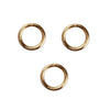 J141A - 50 pcs 304 Stainless Steel Open Jump Rings 4mm - 24 Gauge (0.6mm Thick) - Gold Tone - High Quality