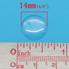 CA479 - 140 pcs. Circle Clear Round Epoxy Resin Stickers - 14mm (9/16 in)