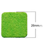 P1000 - 10pcs. Green Nonwoven Square Felt Oil Diffuser Pads - 26mm x 26mm - Perfect for Oil Diffuser Round Circle Pendants Locket Box