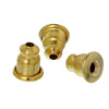 E132B - 1000pcs (500 Pairs) Gold Plated Ear Nuts - 5.5mm x 5mm - Earring Stoppers! - Bullet Design - High Quality! Hole Size: 1mm