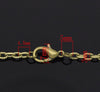 N077 - 12 pcs. Antique Bronze Textured Chain Link Necklaces 24" - (4.5 x 3mm Links) - Lobster Clasps - Claw Clasps