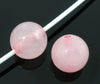 BD369 - 46 pcs. - Pink Rose Quartz Natural Stone Round Beads - 8mm