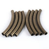 BD560 - 100 pcs. Antique Bronze Noodle Tube Long Thin Smooth Curved Beads - 50mm x 5mm (2" x 0.2") - Hole Size: 4.2mm -Made of Copper! High Quality!