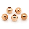 BD420 - 1000 pcs Rose Gold Plated Alloy Smooth Ball Spacer Beads- 4mm