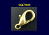 CL042 - 50 pcs. Antique Bronze Lobster Clasps - 14mm X 7mm - Claw Clasps